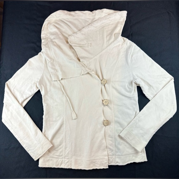 Lucky Brand Off-White Cotton Button Cardigan Jacket - Picture 2 of 10